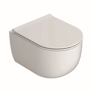 Wandcloset BWS Randloos Turbo 46cm Wit (met Softclose Zitting)