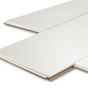 Plafondpanelen MDF Sanimex Mat Wit 129 cm x 29 cm x 1,2 cm (Doosinhoud: 1,87 m2)