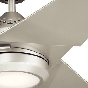 KICHLER Plafondventilator Jade, zilver, stil, Ø 152 cm, 60 W KICHLER Plafondventilator Jade, zilver, stil, Ø 152 cm, 60 W