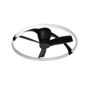 Mantra Iluminación LED plafondventilator Nepal Mini, app, zwart/wit
