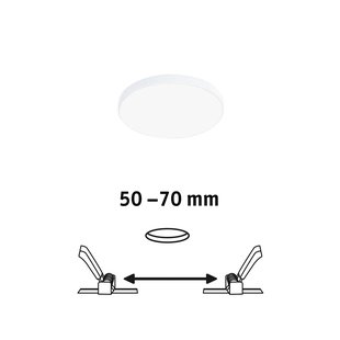 Paulmann Veluna Edge LED inbouw IP44 4.000K Ø 9cm