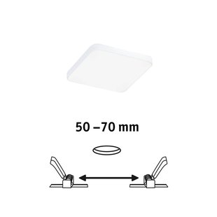 Paulmann Veluna Edge IP44 4000K dimmer 9x9cm