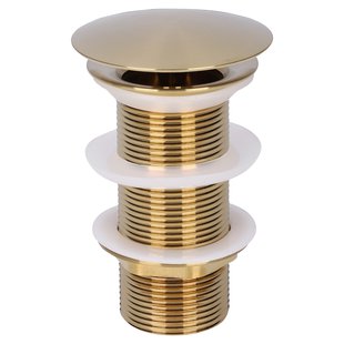 Wastafel Afvoerplug Differnz Always Open 7 cm Mat Goud