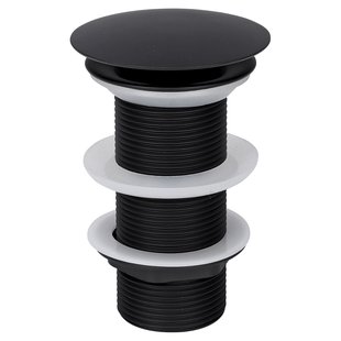 Wastafel Afvoerplug Differnz Always Open 7 cm Mat Zwart