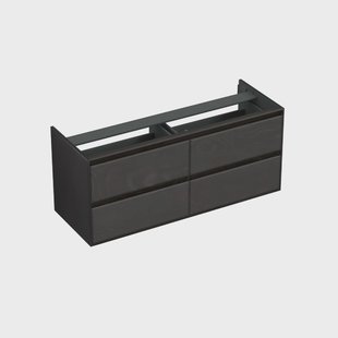 Onderkast Forzalaqua Reno 2.0 140x51x60 Cm 4 Lades Softclose Eiken Black Oiled