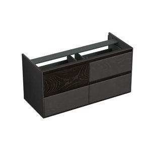 Onderkast Forzalaqua Reno 2.0 120x51x60 Cm 4 Lades Softclose Eiken Black Oiled