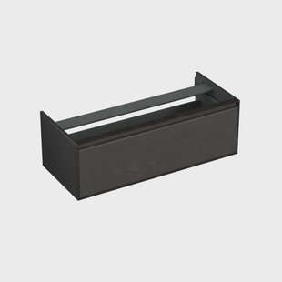 Onderkast Forzalaqua Reno 120x51x40 Cm 1 La Softclose Eiken Black Oiled