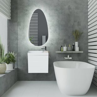 Badkamerspiegel Gliss Triton LED Verlichting Met Spiegelverwarming 75x40 cm