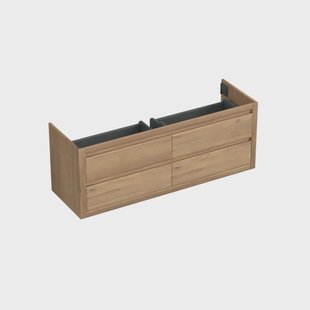 Onderkast Forzalaqua Gela 160x51x60 Cm 4 Softclose Lades Eiken Oyster