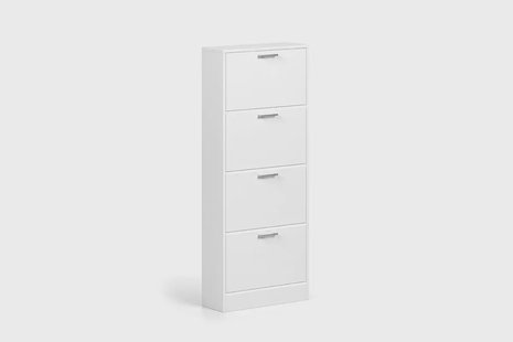 Schoenenkast Maureen-4 Wit Schoenenkast Maureen-4 Wit