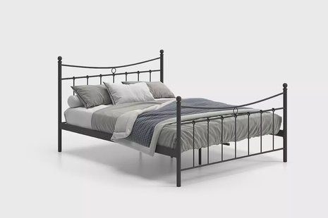 Bed Molly Zwart 160x200cm