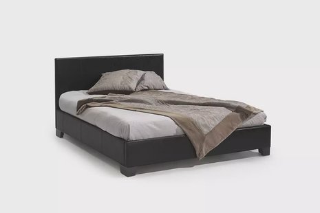 Bed Napels Zwart 140x200cm