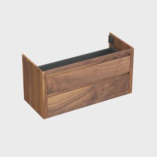 Onderkast Forzalaqua Gela 120x51x60 Cm 2 Softclose Lades Noten Pure Walnut