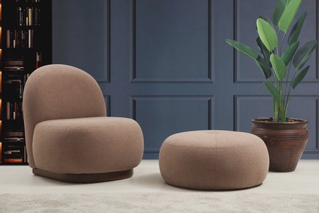 Fauteuil Bowie boucle | Atelier Del Sofa