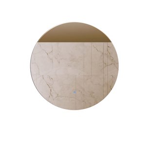 Spiegel Gliss Design Oko Koper Rond LED Verlichting 40 cm Incl. Verwarming