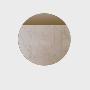 Spiegel Gliss Design Oko Koper Rond LED Verlichting 120 cm Incl. Verwarming