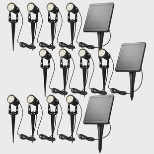 Set van 12 zonne energie tuinspots Ippa |