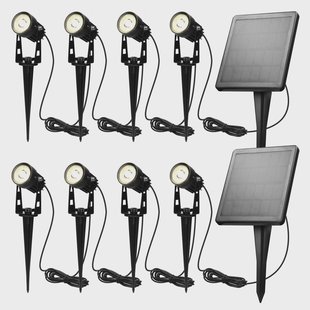 Set van 8 zonne energie tuinspots Ippa |