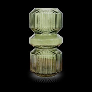 Rianne glazen vaas groen - 12 x 24,5 cm