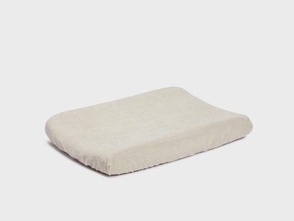 Yumeko Aankleedkussenhoes mini dots white sand 50x70 100% biologisch en Fairtrade katoen