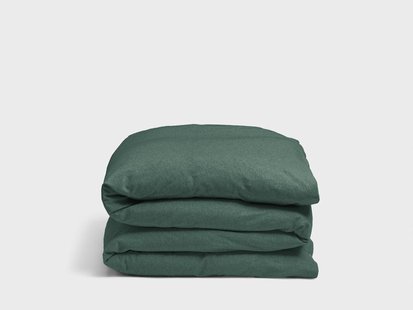Yumeko Kinderdekbedovertrek jersey pine green 100x135 100% biologisch en Fairtrade katoen, jersey katoen (gebreid)
