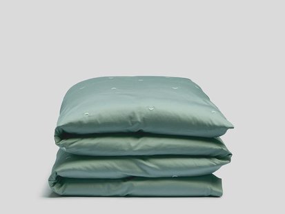 Yumeko Kinderdekbedovertrek katoen satijn sea green moon 100x135 100% biologisch en fairtrade katoen Yumeko Kinderdekbedovertrek katoen satijn sea green moon 100x135 100% biologisch en fairtrade katoen