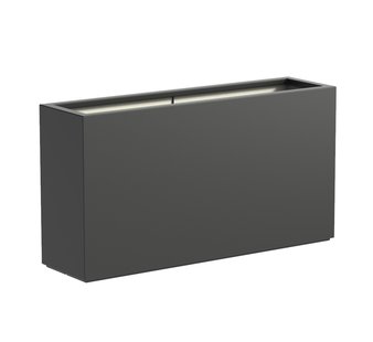 Polyester plantenbak CARREZ 150x40x80cm.