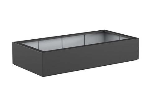 Polyester plantenbak CARREZ 200x100x40cm.