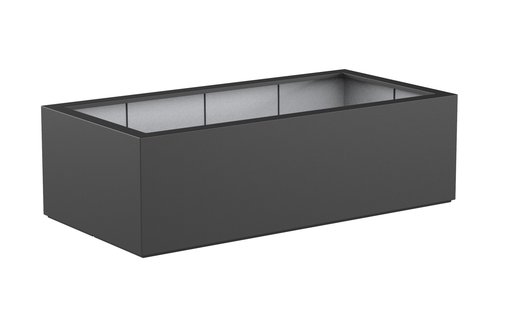 Polyester plantenbak CARREZ 200x100x60cm.