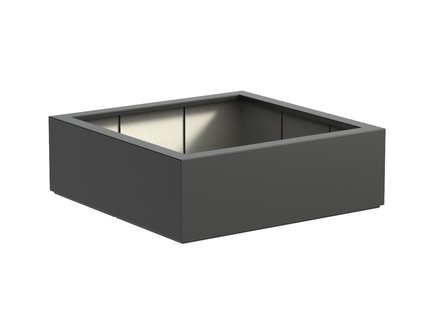 Polyester plantenbak CARREZ 120x120x40cm.