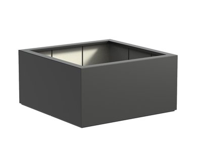 Polyester plantenbak CARREZ 120x120x60cm.