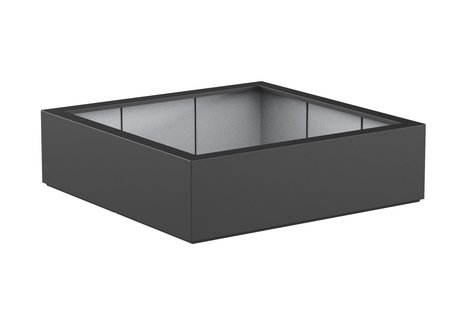 Polyester plantenbak CARREZ 140x140x40cm.