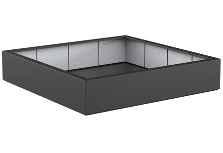 Polyester plantenbak CARREZ 200x200x40cm.