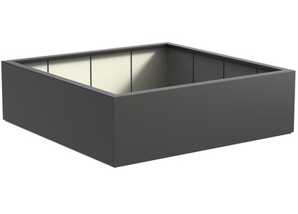 Polyester plantenbak CARREZ 200x200x60cm.