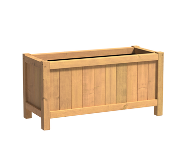 Hardhouten plantenbak Valencia 120x50x60cm.