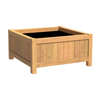 Hardhouten plantenbak Valencia 120x120x60cm.