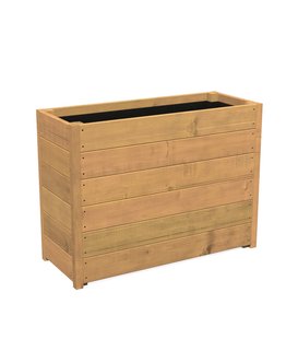 Hardhouten plantenbak CARREZ 100x40x71cm.