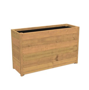 Hardhouten plantenbak CARREZ 120x40x71cm.