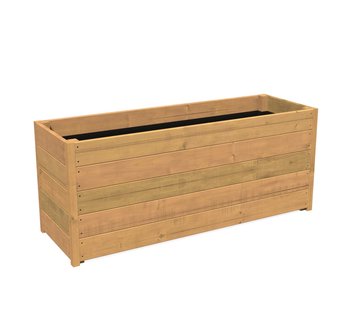 Hardhouten plantenbak CARREZ 150x50x57cm.