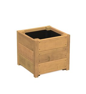 Hardhouten plantenbak CARREZ 40x40x44cm.