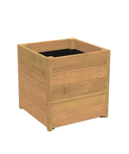 Hardhouten plantenbak CARREZ 60x60x57cm.