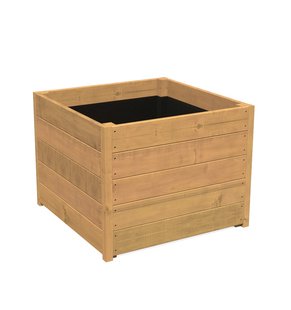 Hardhouten plantenbak CARREZ 80x80x57cm.