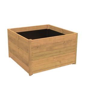 Hardhouten plantenbak CARREZ 100x100x57cm.