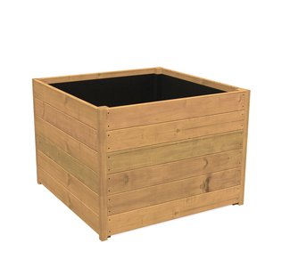 Hardhouten plantenbak CARREZ 100x100x71cm.
