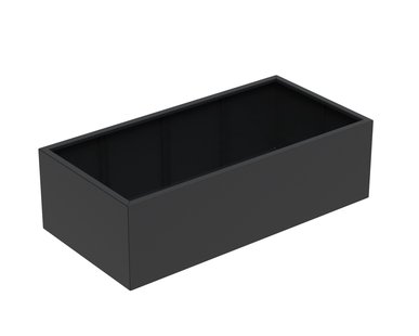 Aluminium plantenbak CARREZ 200x100x60cm.