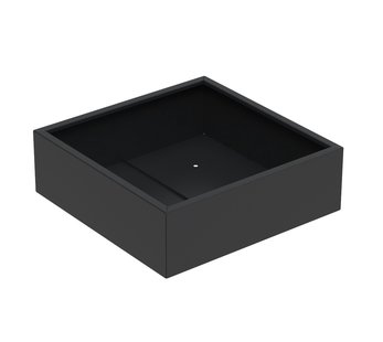 Aluminium plantenbak CARREZ 120x120x40cm.