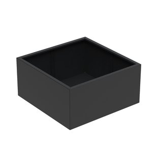 Aluminium plantenbak CARREZ 120x120x60cm.