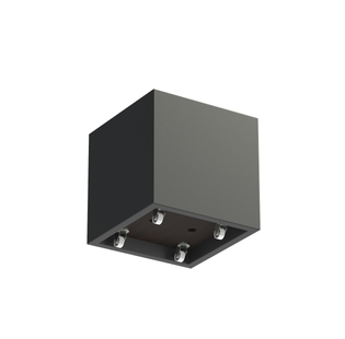 Polyester plantenbak CARREZ met wielen 70x70x70cm