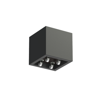 Polyester plantenbak CARREZ met wielen 50x50x50cm.