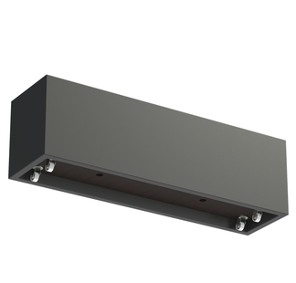 Polyester plantenbak CARREZ met wielen 200x50x60cm.